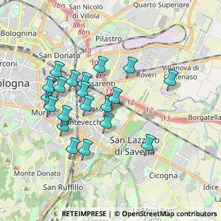 Mappa Via Carlo Marx, 40139 Bologna BO, Italia (1.791)