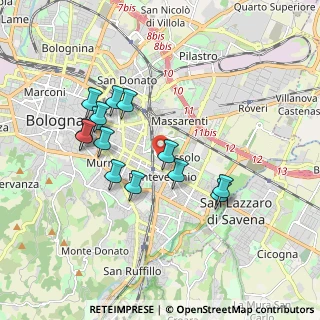 Mappa Via Marcello Oretti, 40139 Bologna BO, Italia (1.70571)
