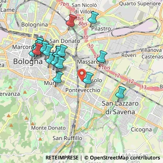 Mappa Via Marcello Oretti, 40139 Bologna BO, Italia (2.0685)