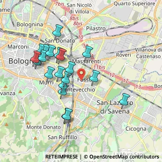 Mappa Stradello, 40139 Bologna BO, Italia (1.861)