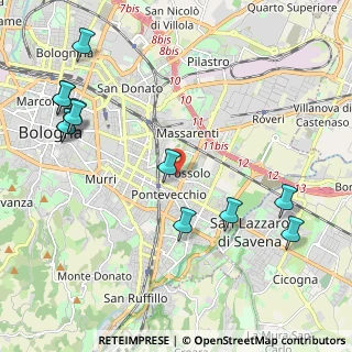 Mappa Stradello, 40139 Bologna BO, Italia (2.64917)