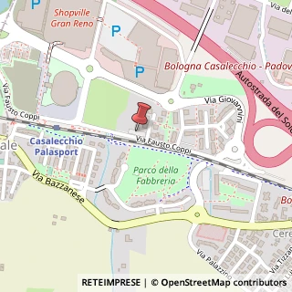 Mappa Via Fausto Coppi, 20, 40033 Casalecchio di Reno, Bologna (Emilia Romagna)