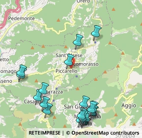Mappa Via Achille Grandi, 16010 Sant'Olcese GE, Italia (2.691)