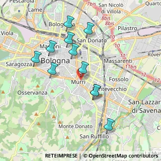 Mappa Viale Oriani Alfredo, 40137 Bologna BO, Italia (1.86909)