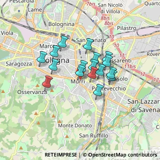 Mappa Viale Oriani Alfredo, 40137 Bologna BO, Italia (1.29824)