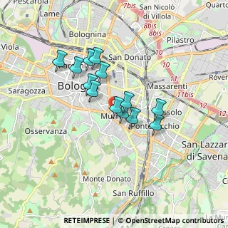 Mappa Viale Oriani Alfredo, 40137 Bologna BO, Italia (1.32846)