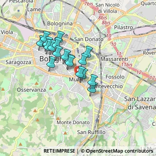 Mappa Viale Oriani Alfredo, 40137 Bologna BO, Italia (1.44722)