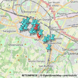Mappa Viale Oriani Alfredo, 40137 Bologna BO, Italia (1.4135)