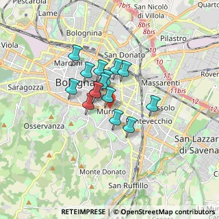 Mappa Viale Oriani Alfredo, 40137 Bologna BO, Italia (1.11867)