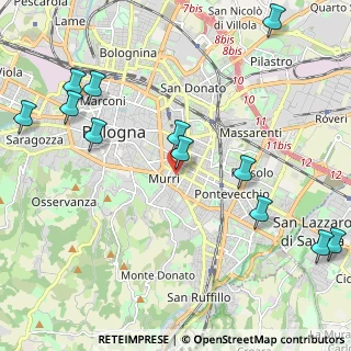 Mappa Via Savioli, 40137 Bologna BO, Italia (2.70833)