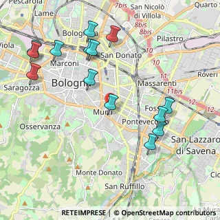 Mappa Via Savioli, 40137 Bologna BO, Italia (2.37143)
