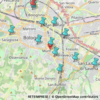 Mappa Via Savioli, 40137 Bologna BO, Italia (2.34083)