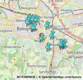 Mappa Via Savioli, 40137 Bologna BO, Italia (1.52071)