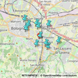 Mappa Via Carlo Sigonio, 40137 Bologna BO, Italia (1.485)