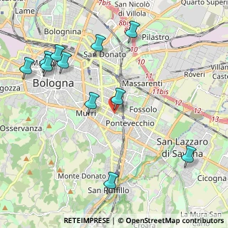 Mappa Via Carlo Sigonio, 40137 Bologna BO, Italia (2.54455)