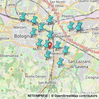 Mappa Via Carlo Sigonio, 40137 Bologna BO, Italia (1.78933)