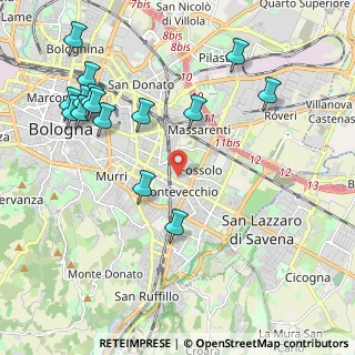 Mappa Via dello Spalto, 40139 Bologna BO, Italia (2.46667)