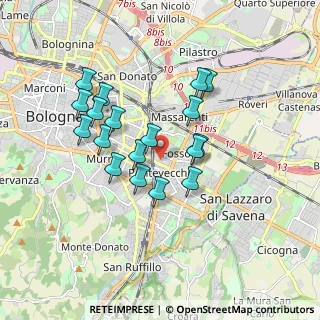 Mappa Via dello Spalto, 40139 Bologna BO, Italia (1.565)
