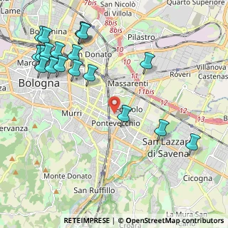 Mappa Via dello Spalto, 40139 Bologna BO, Italia (2.72789)