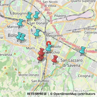 Mappa Via dello Spalto, 40139 Bologna BO, Italia (2.085)