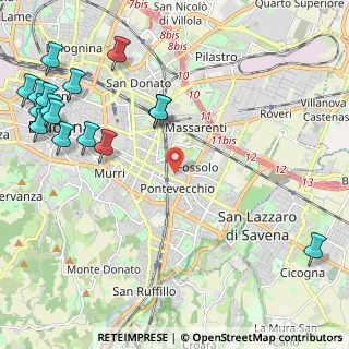 Mappa Via dello Spalto, 40139 Bologna BO, Italia (3.10125)