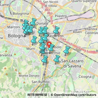 Mappa Via dello Spalto, 40139 Bologna BO, Italia (1.59)