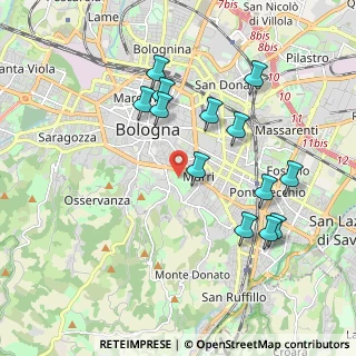 Mappa Viale Giovanni Gozzadini, 40136 Bologna BO, Italia (1.96385)
