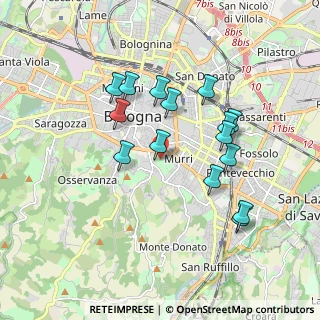 Mappa Viale Giovanni Gozzadini, 40136 Bologna BO, Italia (1.70867)