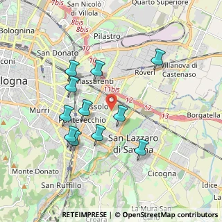 Mappa Via Due Madonne, 40139 Bologna BO, Italia (1.78273)