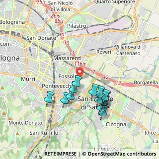 Mappa Via Due Madonne, 40139 Bologna BO, Italia (1.76929)
