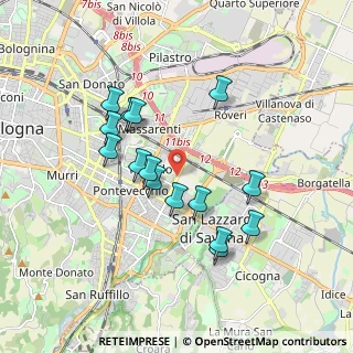Mappa Via Due Madonne, 40139 Bologna BO, Italia (1.67133)