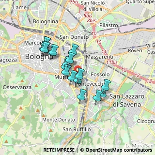 Mappa Via Giampietro Zanotti, 40137 Bologna BO, Italia (1.4445)