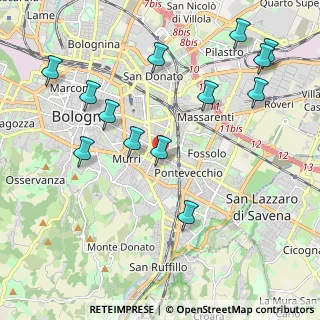 Mappa Via Giampietro Zanotti, 40137 Bologna BO, Italia (2.38385)