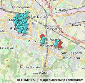 Mappa Via Pellegrino Matteucci, 40137 Bologna BO, Italia (2.2715)
