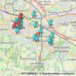 Mappa Via Pellegrino Matteucci, 40137 Bologna BO, Italia (2.065)