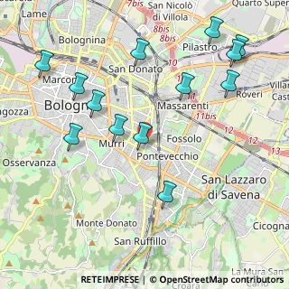 Mappa Via Pellegrino Matteucci, 40137 Bologna BO, Italia (2.39231)