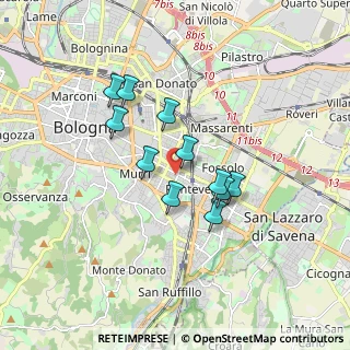 Mappa Via Pellegrino Matteucci, 40137 Bologna BO, Italia (1.38455)