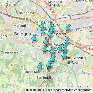 Mappa Via Pellegrino Matteucci, 40137 Bologna BO, Italia (1.51)