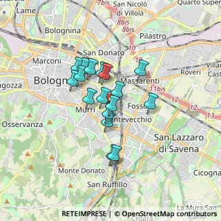 Mappa Via Pellegrino Matteucci, 40137 Bologna BO, Italia (1.26941)