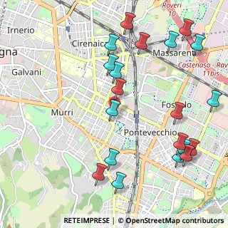 Mappa Via Pellegrino Matteucci, 40137 Bologna BO, Italia (1.296)
