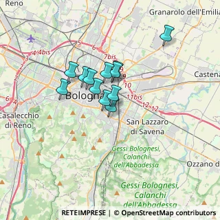 Mappa Via Giuseppe Mezzofanti, 40137 Bologna BO, Italia (2.44417)