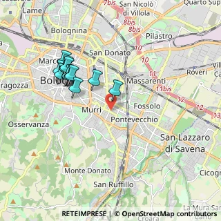 Mappa Via Giuseppe Mezzofanti, 40137 Bologna BO, Italia (1.93429)