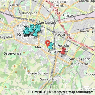 Mappa Via Giuseppe Mezzofanti, 40137 Bologna BO, Italia (1.85667)