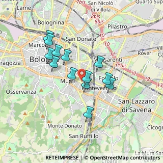 Mappa Via Giuseppe Mezzofanti, 40137 Bologna BO, Italia (1.50923)