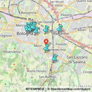 Mappa Via Giuseppe Mezzofanti, 40137 Bologna BO, Italia (1.73455)