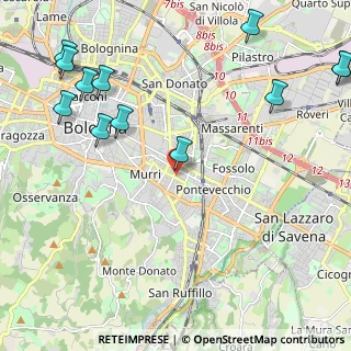 Mappa Via Giuseppe Mezzofanti, 40137 Bologna BO, Italia (2.99083)