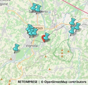 Mappa Via Emilia Romagna, 41056 Savignano Sul Panaro MO, Italia (4.00727)