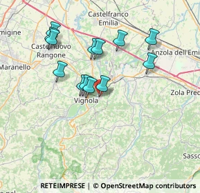 Mappa Via Emilia Romagna, 41056 Savignano Sul Panaro MO, Italia (6.66231)