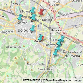 Mappa Via Gino Rocchi, 40137 Bologna BO, Italia (2.07909)