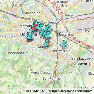 Mappa Via Gino Rocchi, 40137 Bologna BO, Italia (1.415)